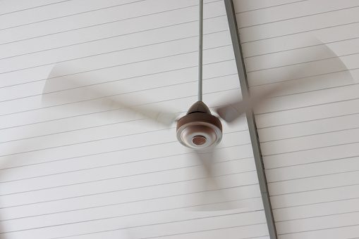 running ceiling fan