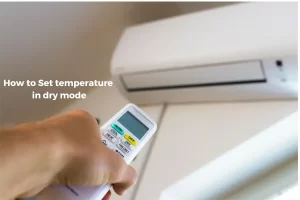 How to Set temperature in dry mode