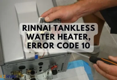 Rinnai Tankless Water Heater, error code 10
