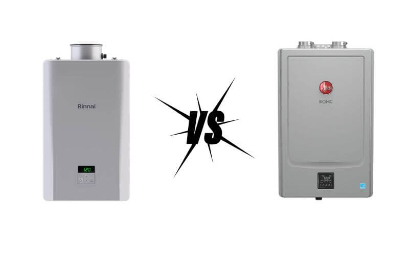 Read more about the article Rinnai vs Rheem Tankless Water Heater: What’s The Difference?