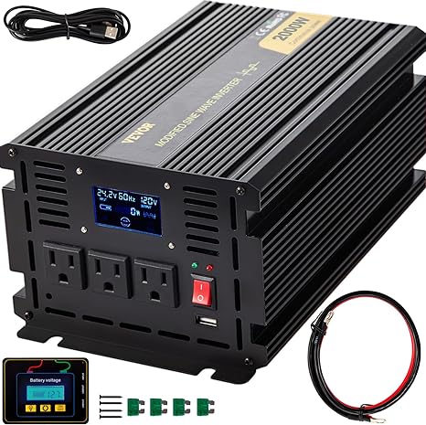 2000W power inverter with remote control, intelligent cooling, and security protections.






