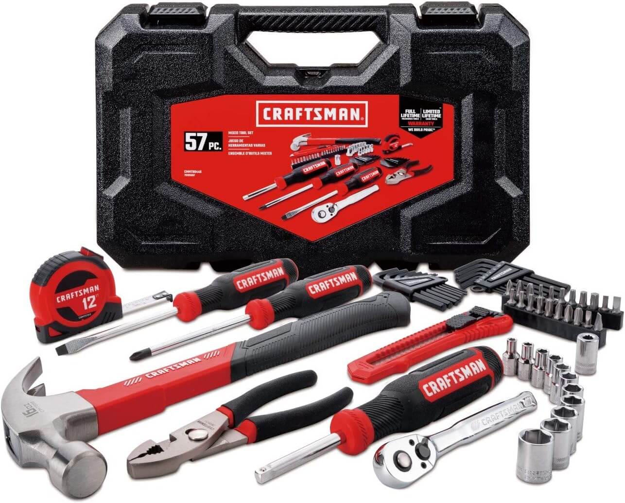 Screwdrivers, Drill Bits, Sockets, Ratchet, Hex Keys, Tape Measure, Pliers and More (CMMT99446)